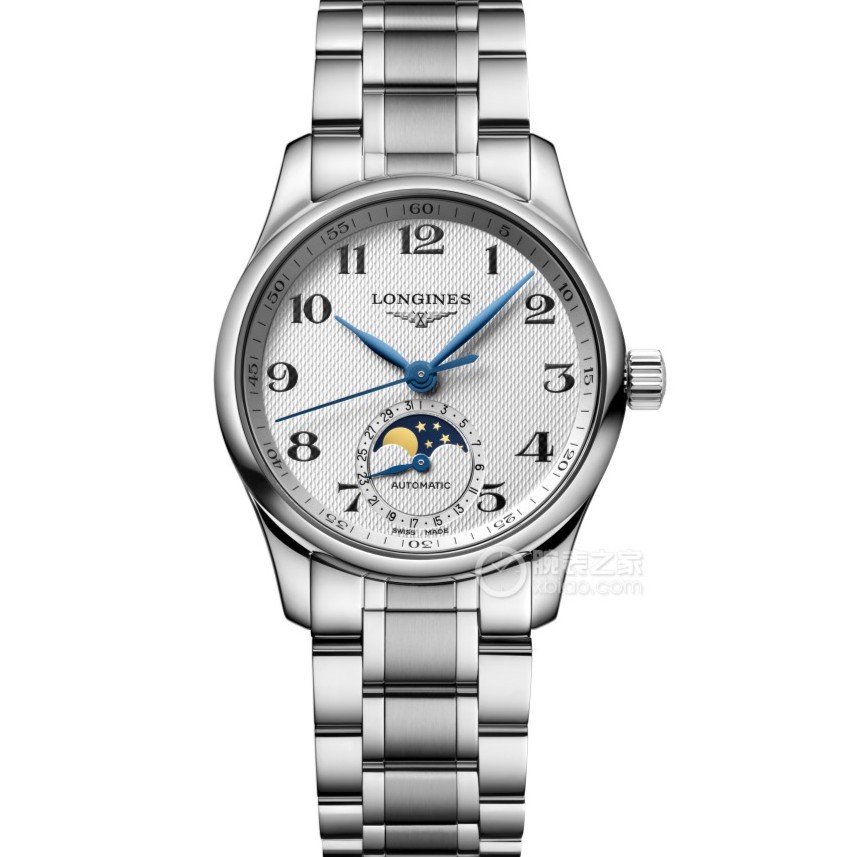 99新 Longines/浪琴 女款四针月相/34mm/公价21300元