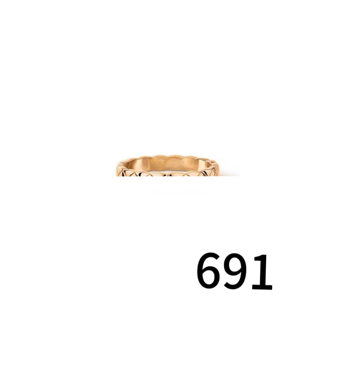 铜合金戒指 691-无钻窄版经典戒简约金色戒指