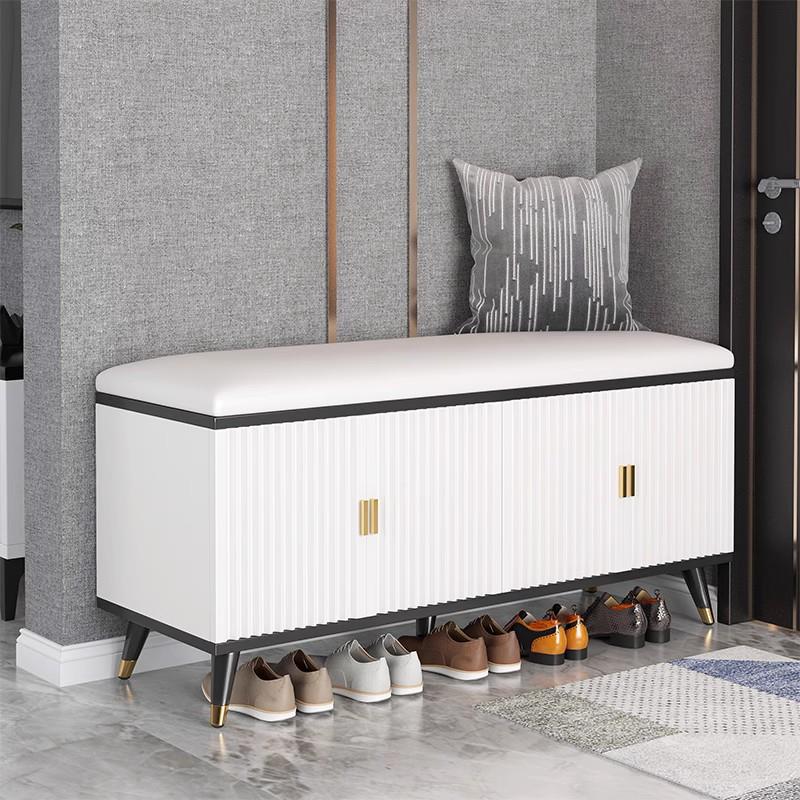 换鞋凳家用门口可坐鞋柜坐凳储物软包轻奢入户门穿鞋凳进门凳鞋架