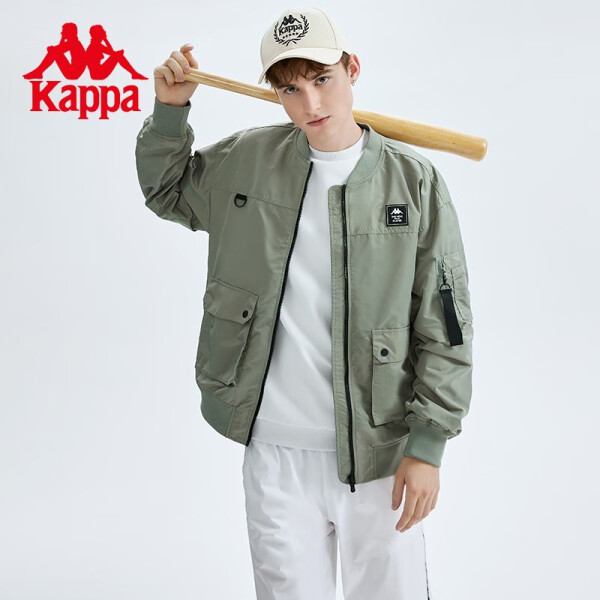 kappa卡帕梭织夹克新款百搭飞行员休闲春秋时尚运动外套K0C52JJ73