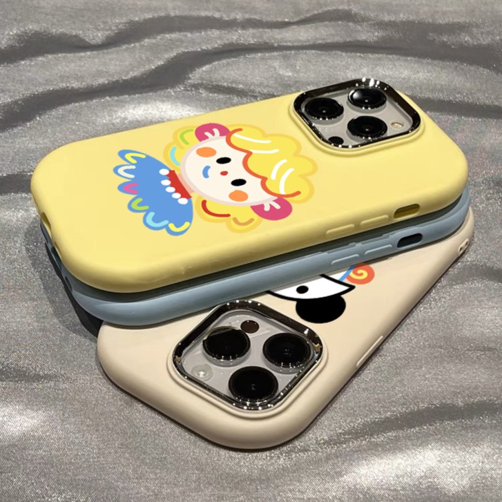 卡通情侣头像肤感壳用苹果15手机壳iphone13/14promax防摔12/11软