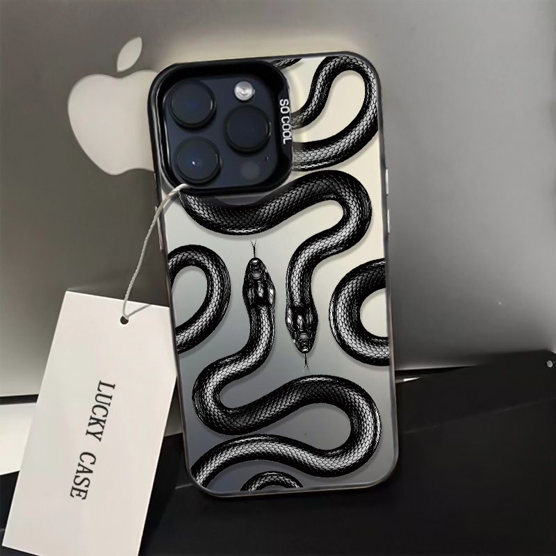 满屏蛇苹果iPhone15promax手机壳14/13个性12/11元气壳xr防摔x硬