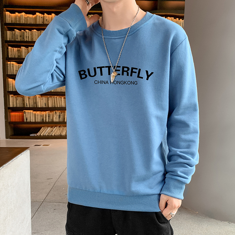 新款秋装秋季长袖T恤男卫衣打底衫男士圆领套头卫衣男