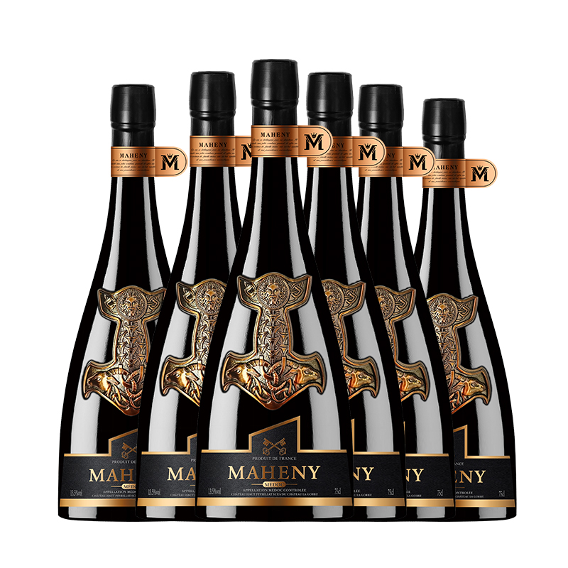 玛轩尼大金羊珍藏干红葡萄酒750*12瓶法国进口