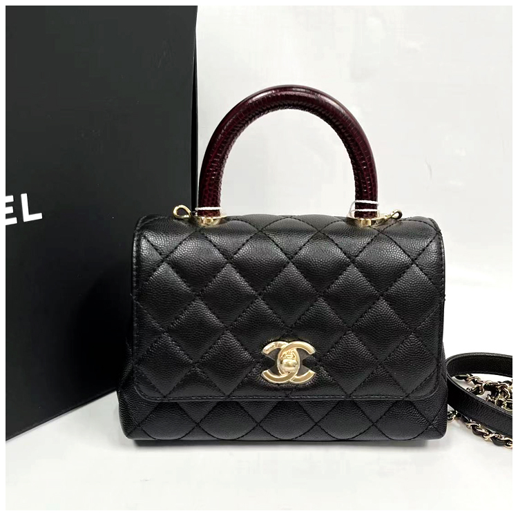 99新 Chanel/香奈儿 全款39800 安洁利田哥手提包/BK0120983