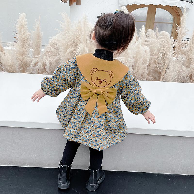 2023年保暖宝宝洋气罩衣外套秋冬新款儿童外穿加绒保暖反穿衣防脏
