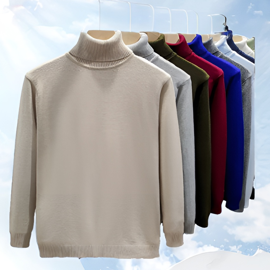 百搭毛衣男款冬季爆款休闲男士毛衫高领秋冬针织衫男士时尚毛衣男