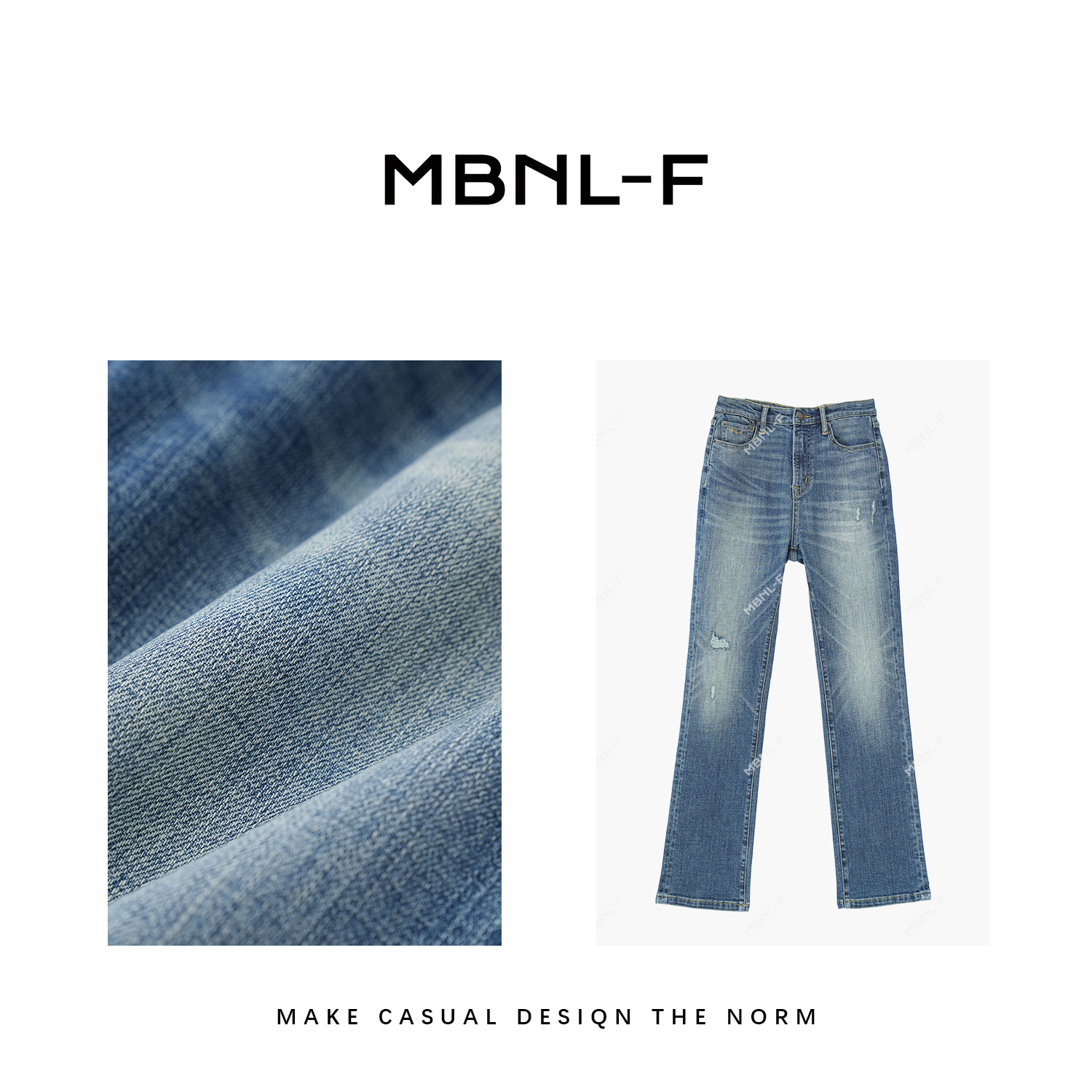 MBNL-F【水洗牛仔】 2023F/W 热力感 秋冬神裤牛仔裤 XM-5A0339