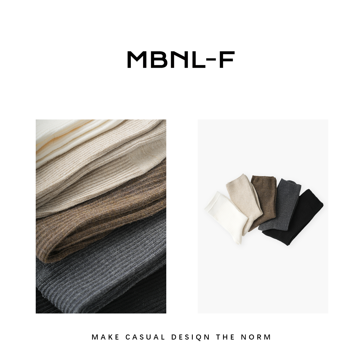 MBNL-F纯色中筒袜热力感 纯色棉袜中筒袜（5条装） XM-WZ523