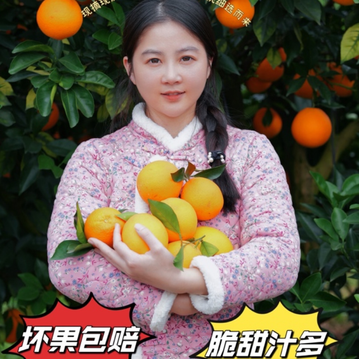 精品礼盒装黄金橙赣南脐橙新鲜采摘皮薄水嫩多汁赣州当地发货