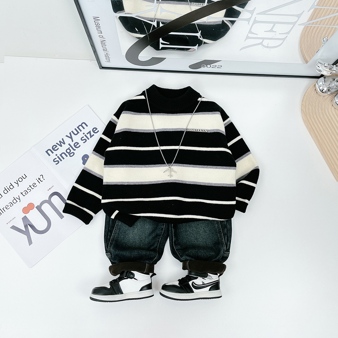 男童毛衣打底衫儿童衣服2023新款秋装潮D-YMDX027 悠悠童话童装