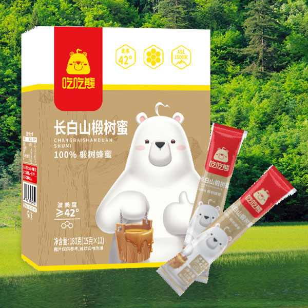 【汪清邮政】吃吃熊长白山椴树蜜15克*12袋