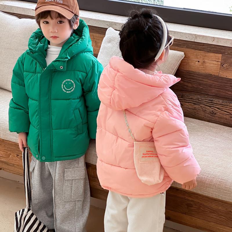 雪中飞儿童冬装男童羽绒棉服短款加绒加厚面包服2023新款冬季女童
