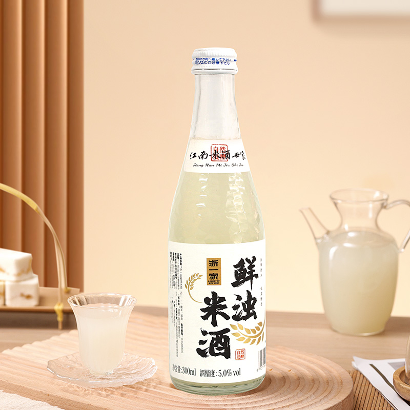 浙一家鲜浊米酒甜酒酿5度微醺女低度酒月子糯米酒醪糟