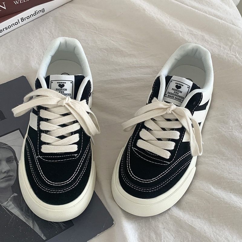 秋冬季回力休闲复古红色板鞋女款帆布鞋港风设计chic鞋子女运动