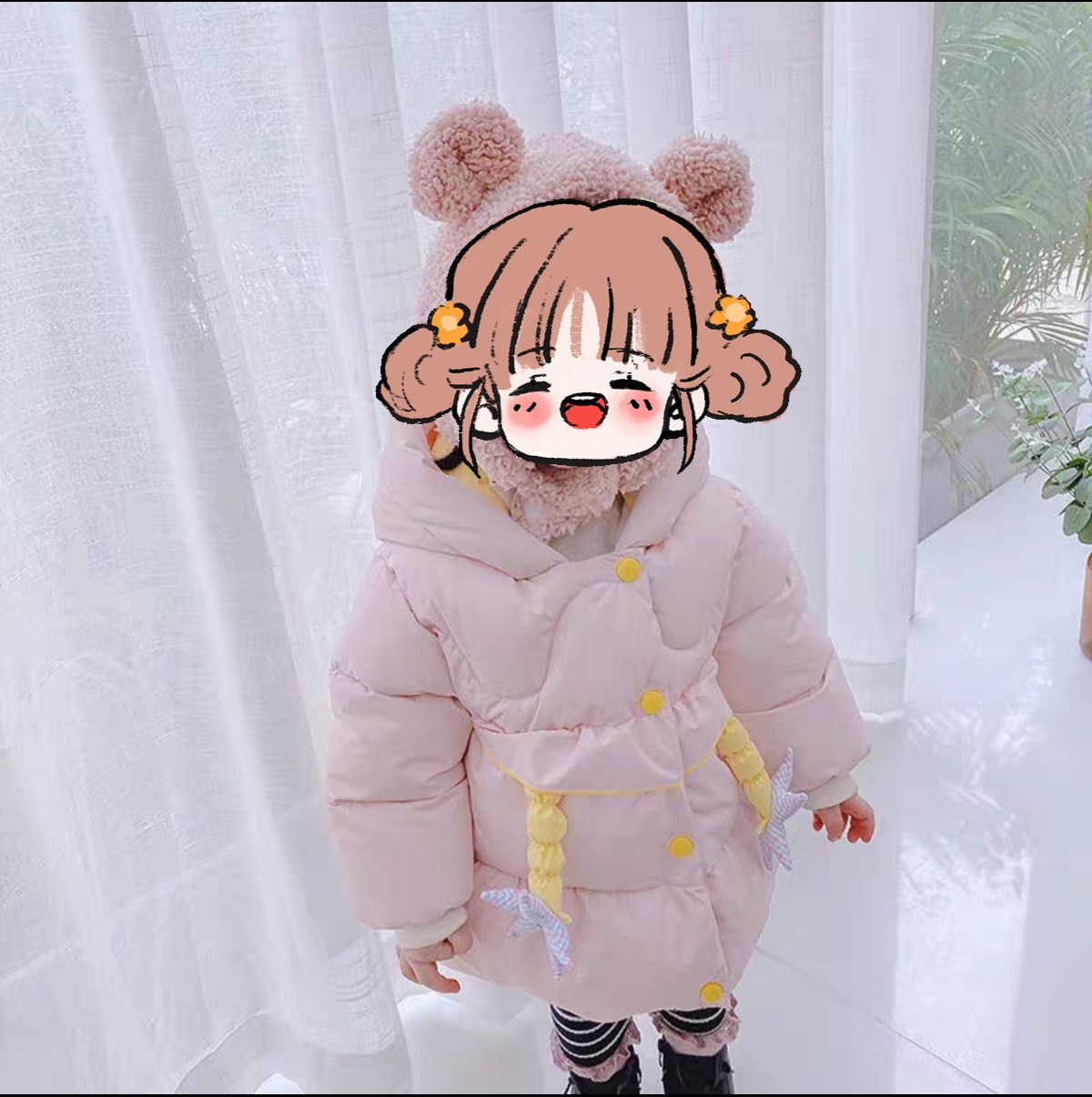 5589小童可爱星星棉袄