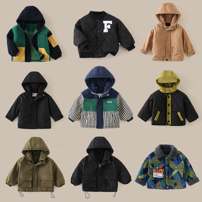 【棉服多款单件】儿童新款棉服冬季洋气宝宝连帽加厚男童保暖