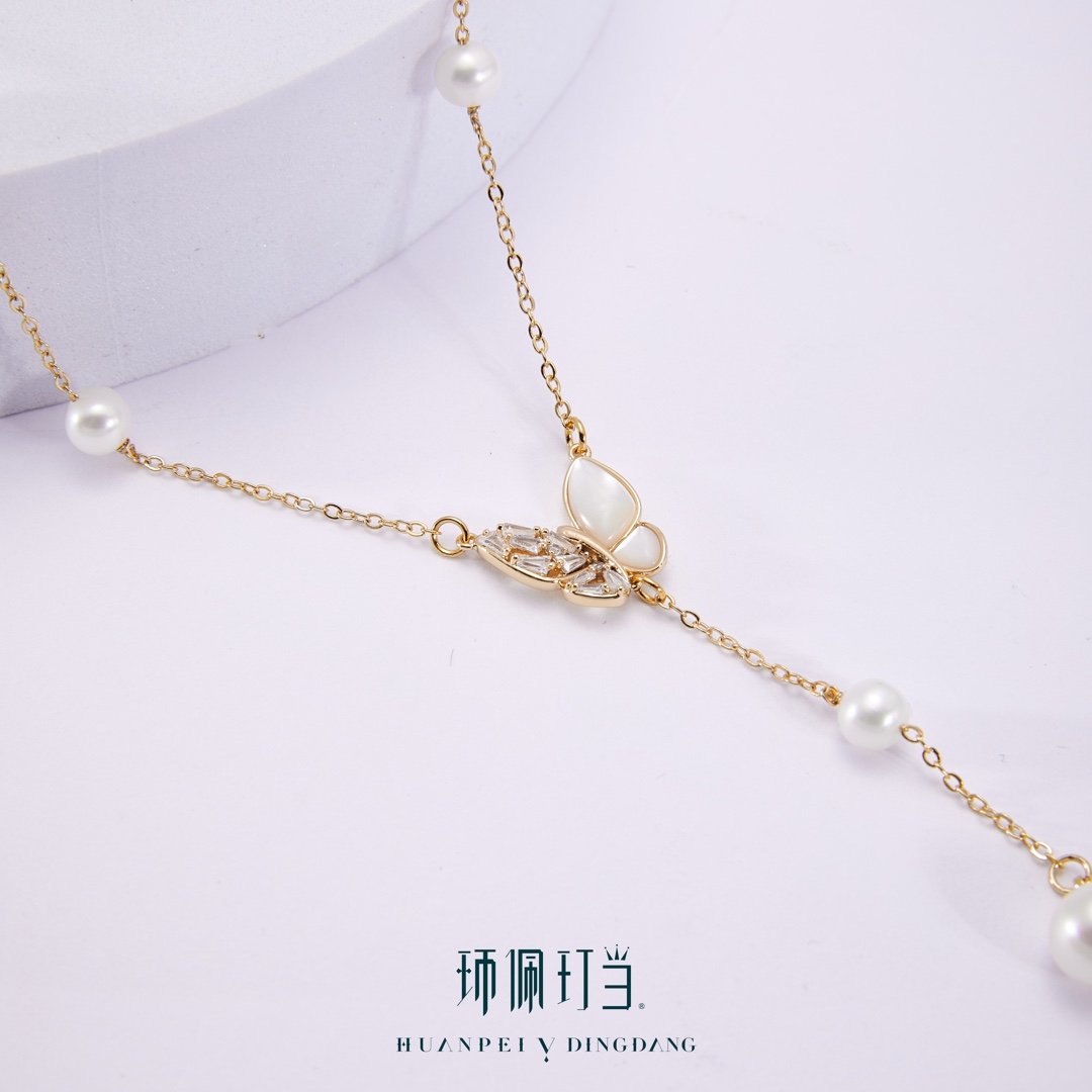 铜合金项链 【环佩玎当臻选】蝶恋项链