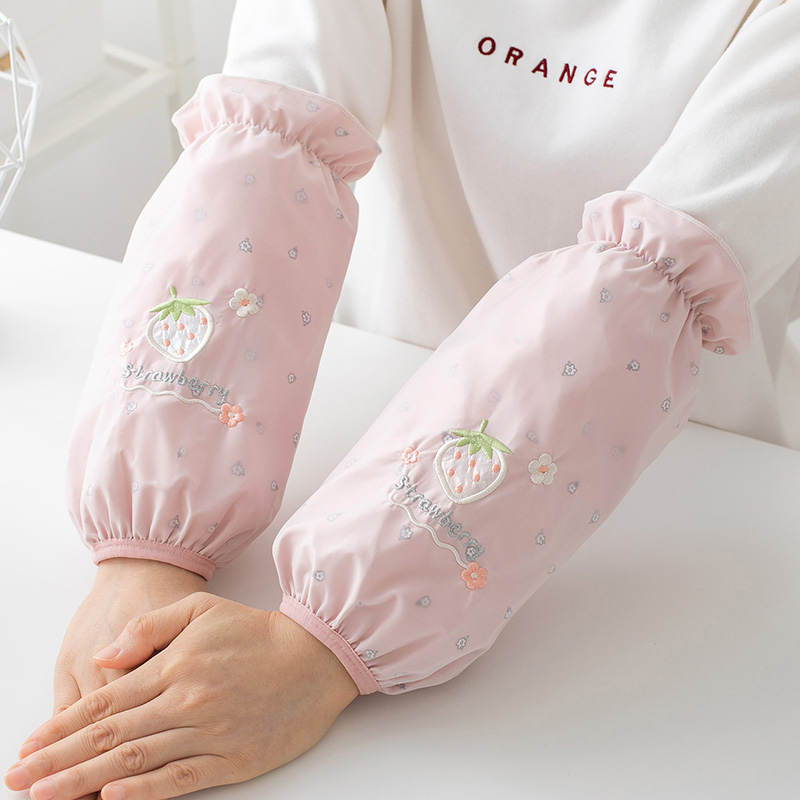 袖套工作女秋冬防水手套套袖厨房炒菜专用上班族护袖护手2023新款