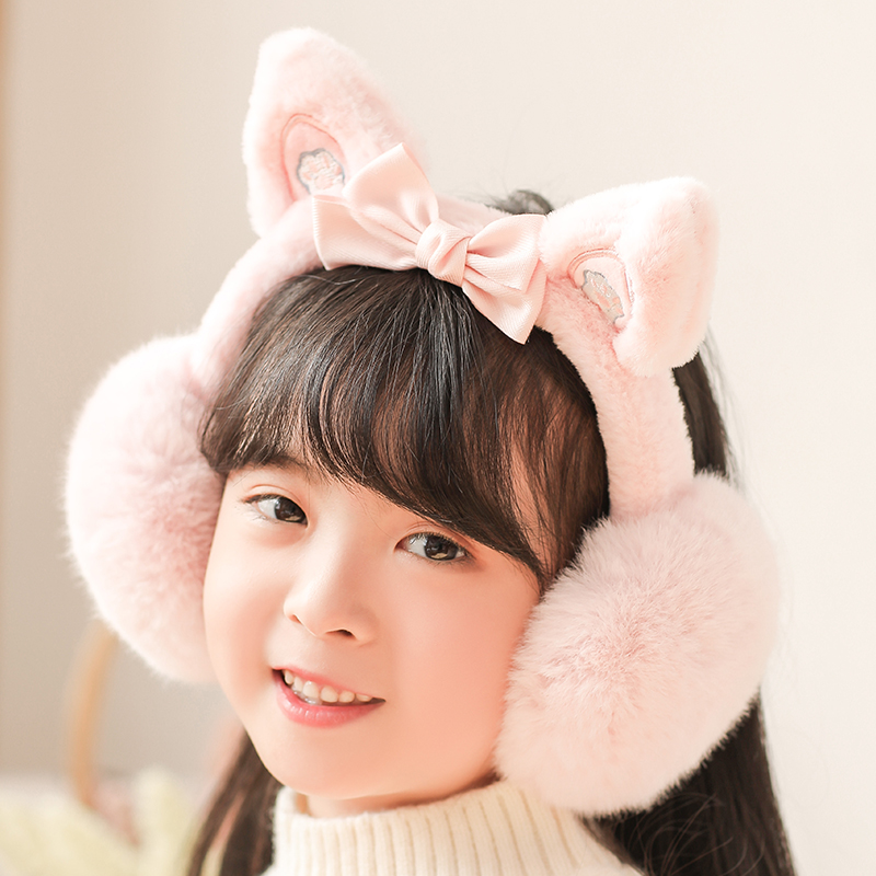 2023新款儿童耳罩女童耳套冬季保暖6-12岁小学生耳暖防寒耳包潮款