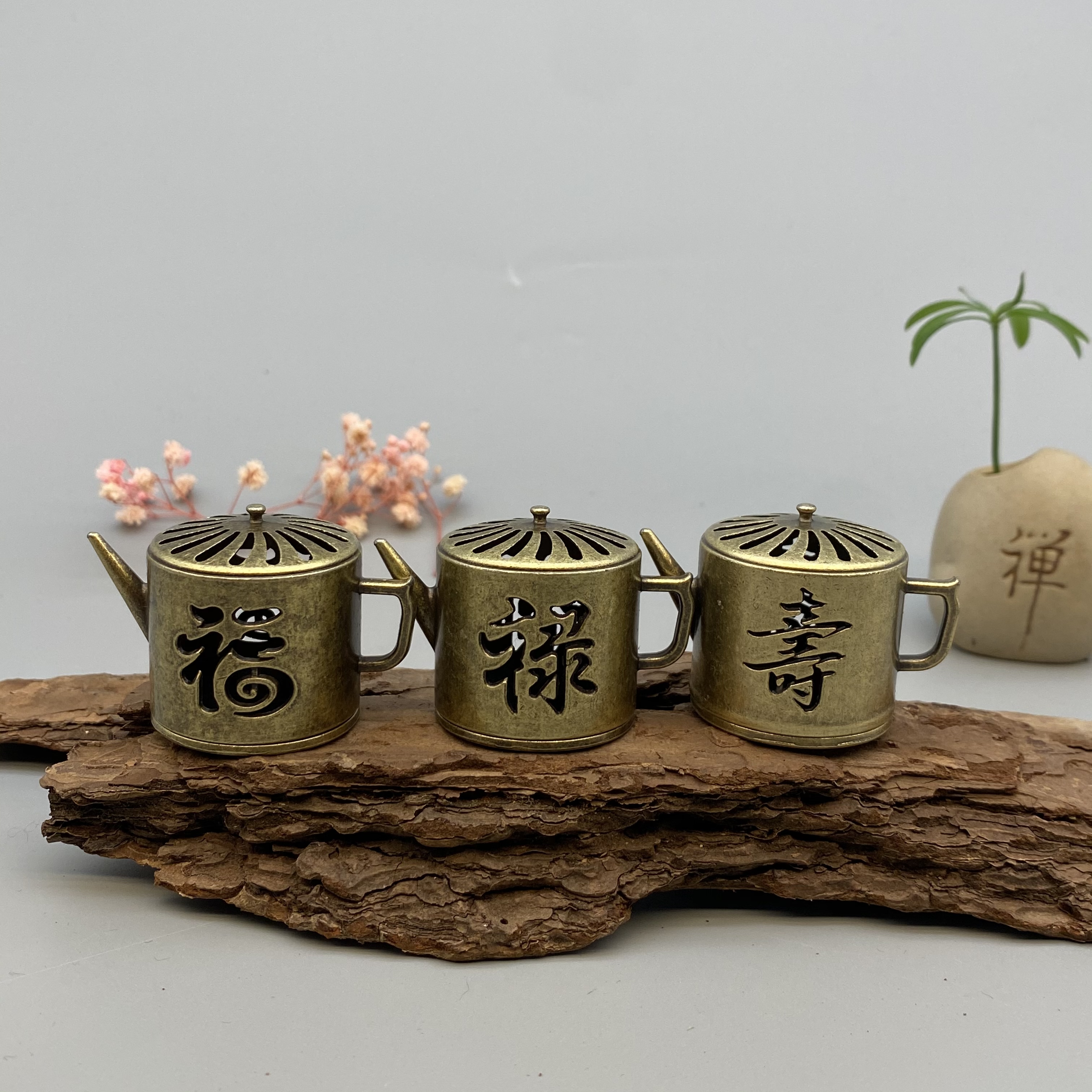 点香迷你茶壶炉（福.禄.寿）香炉小香炉