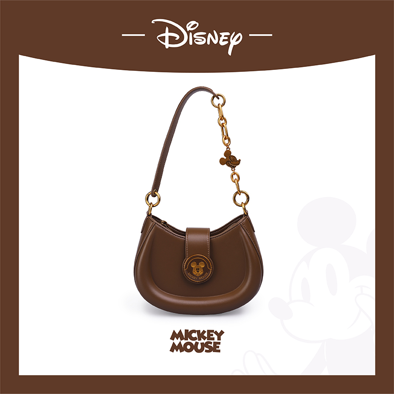 Disney/迪士尼优选焦糖甜甜圈单肩斜挎手提包百搭时尚简约轻奢