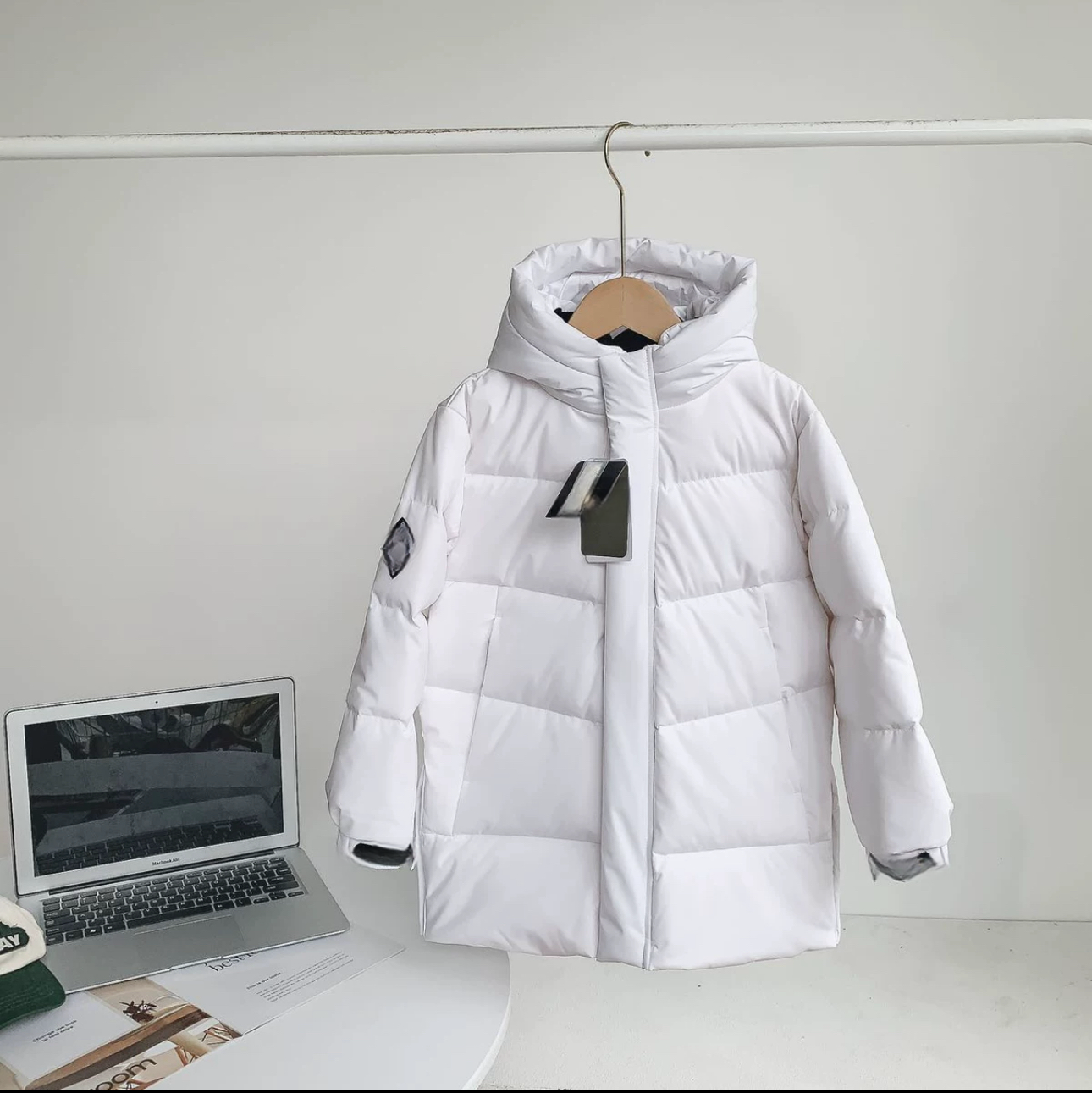 大N儿童五防重工款白色羽绒服