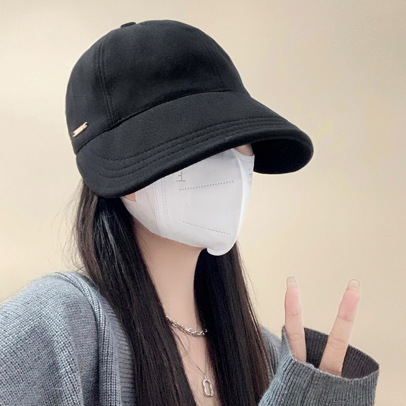 赵露思同款帽子女秋冬渔夫帽大头围大脸圆脸百搭显脸小鸭舌帽65cm