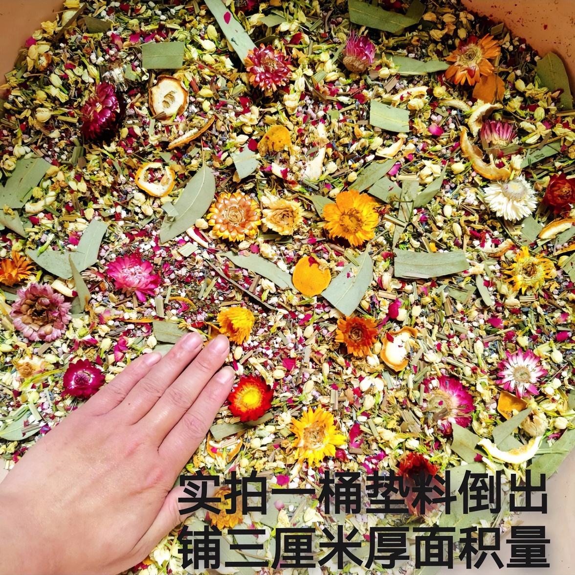 小宠花草芳香垫料蜜袋鼯仓鼠尿不湿垫材飞鼠花香除臭吸尿抑菌造景