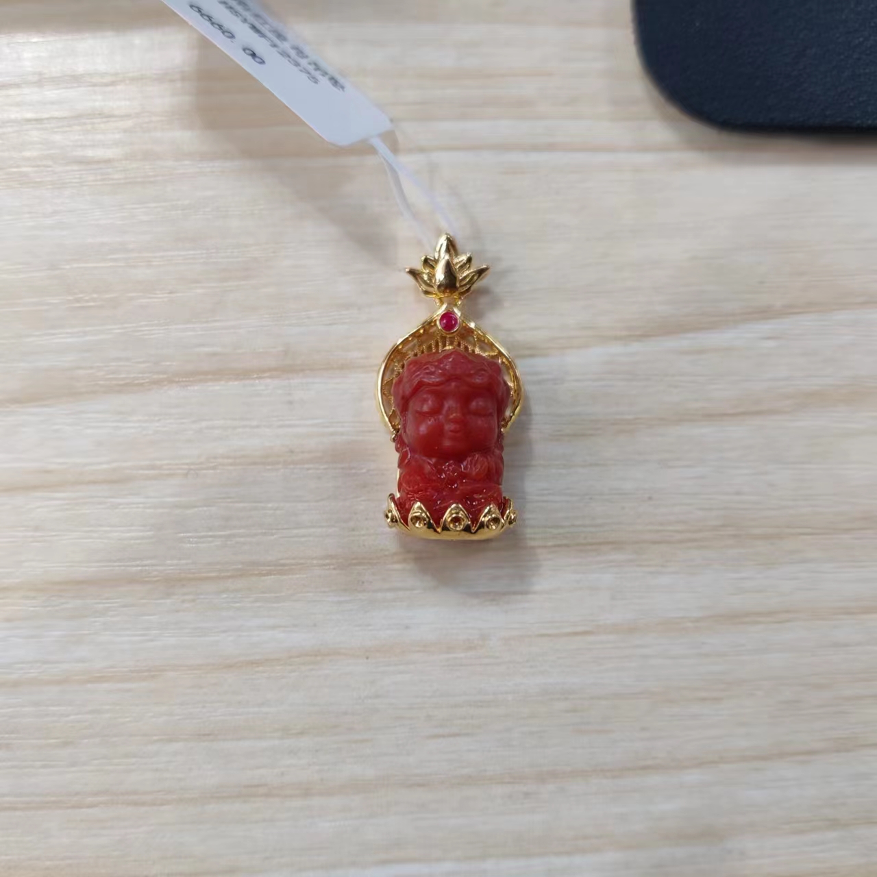 18K 南红度母吊坠 HS356022980680