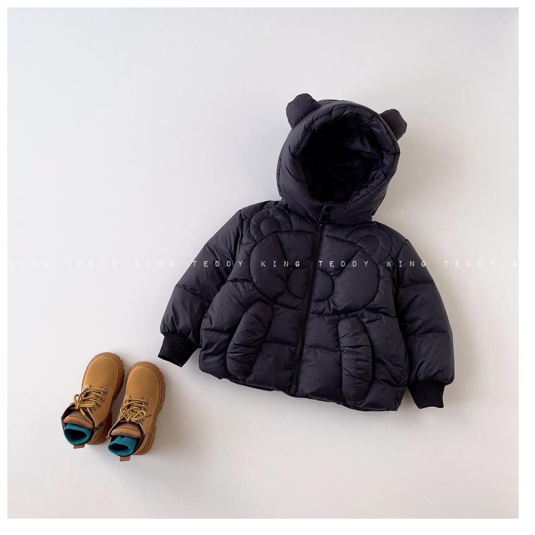 【Teddy King】2023冬 中小童韩版新 连帽可爱熊羽绒服 TXB22565