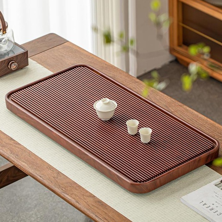 整块茶盘实木客厅家用排水小型茶几干泡茶台功夫茶海电木2023新款