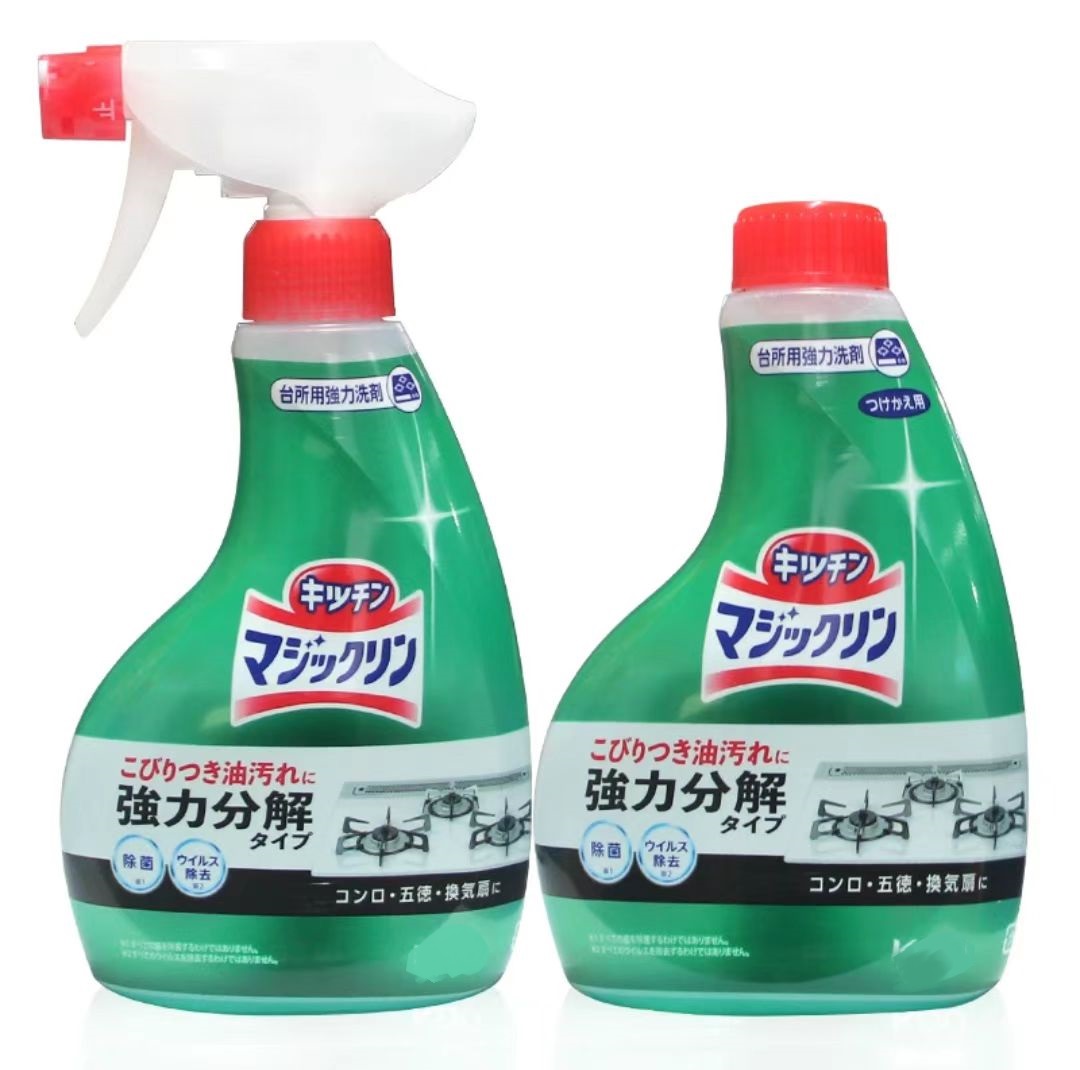 日本原装进口龙年厨房油污清洁剂400ml 瓶装去除顽固油渍油多用途