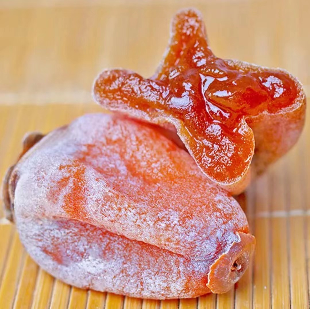 广西精选农家柿子饼手工天然霜降晾晒流心出口级糖心柿饼批发包邮