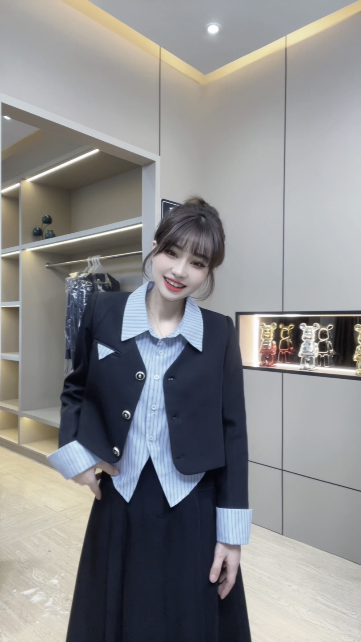 奈奈家62021【温蒂】假两件外套小个子改版定制20230922