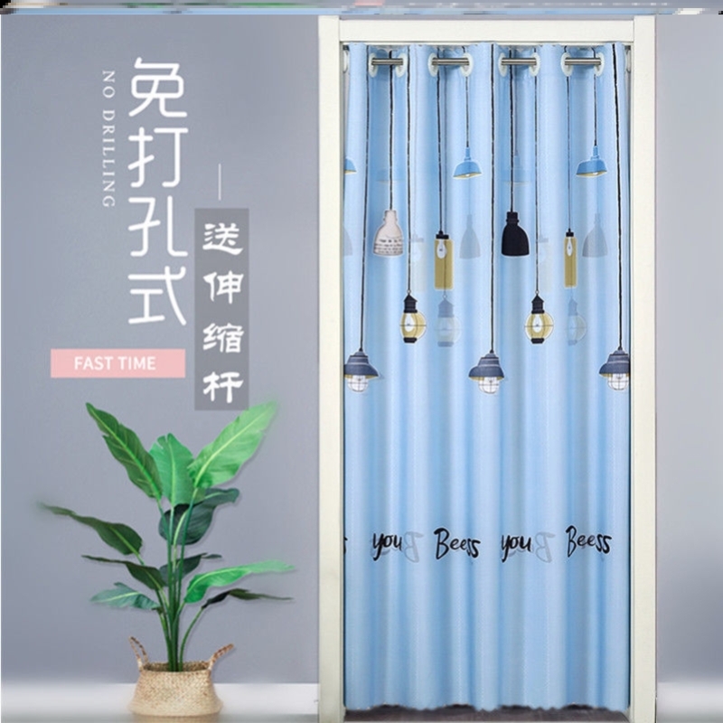 厕所门帘全遮防水专用隔断家用隐私卫生间布厨房油烟遮挡入户玄