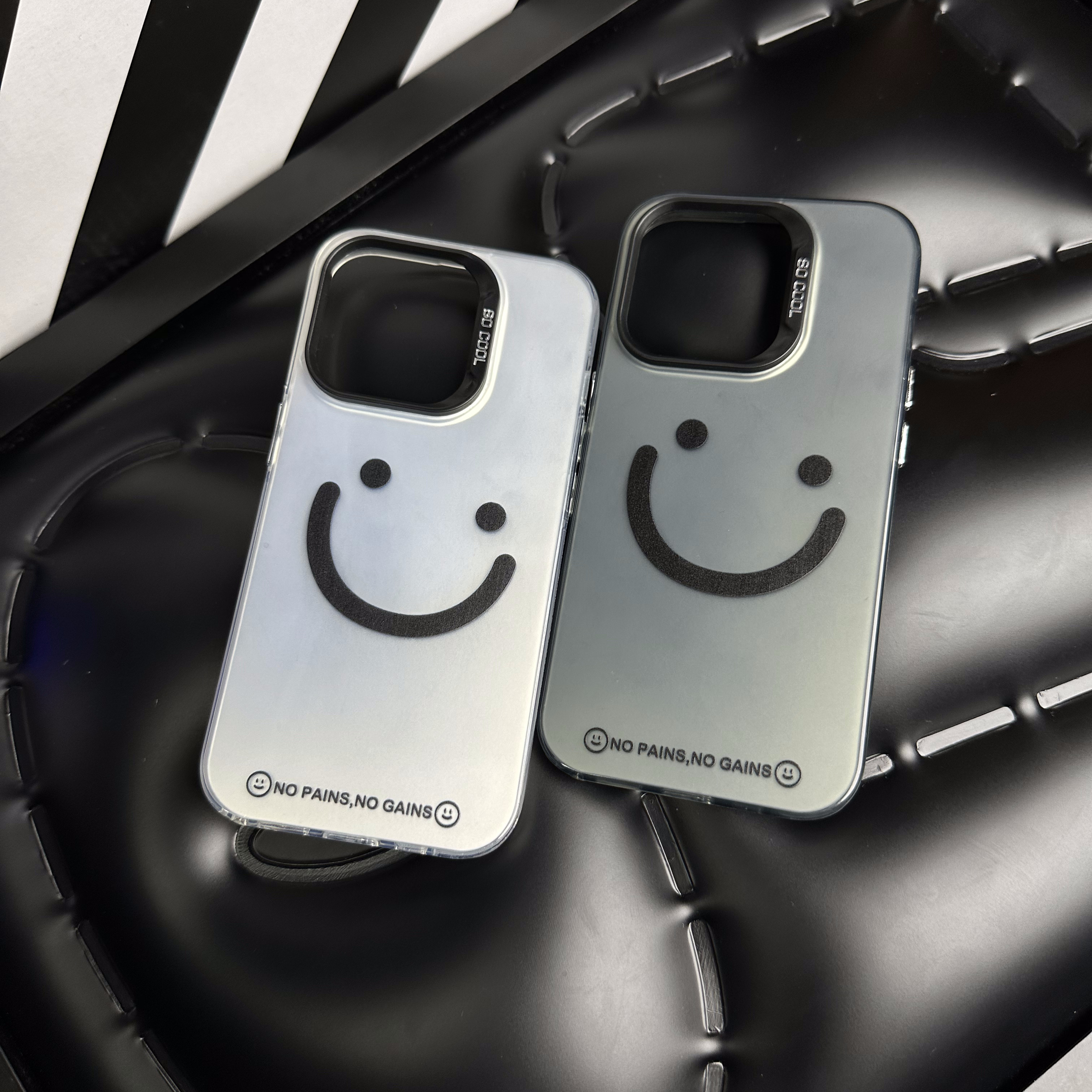 简约笑脸适用苹果15promax手机壳iphone15pro个性14高级感13创意
