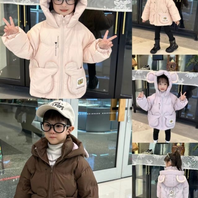 【博毅心选】儿童羽绒服冬季白鸭绒中长款保暖衣外套BK08021