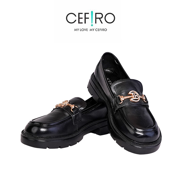 【CEFIRO · CiCi】新款百搭女士乐福鞋 AFG3A00888 黑色