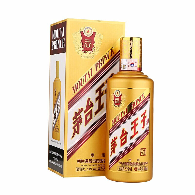 MOUTAI/茅台股份 金王子 酱香型白酒【无原箱】53度500ml