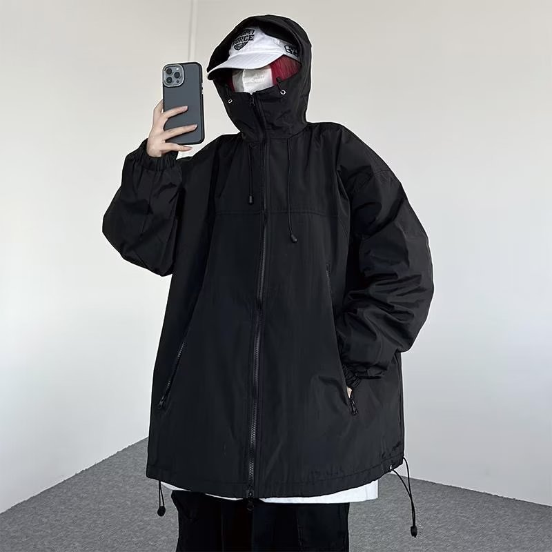 2023爆款时尚冲锋衣外套男女同款春秋季机能风衣高街潮牌工装夹克