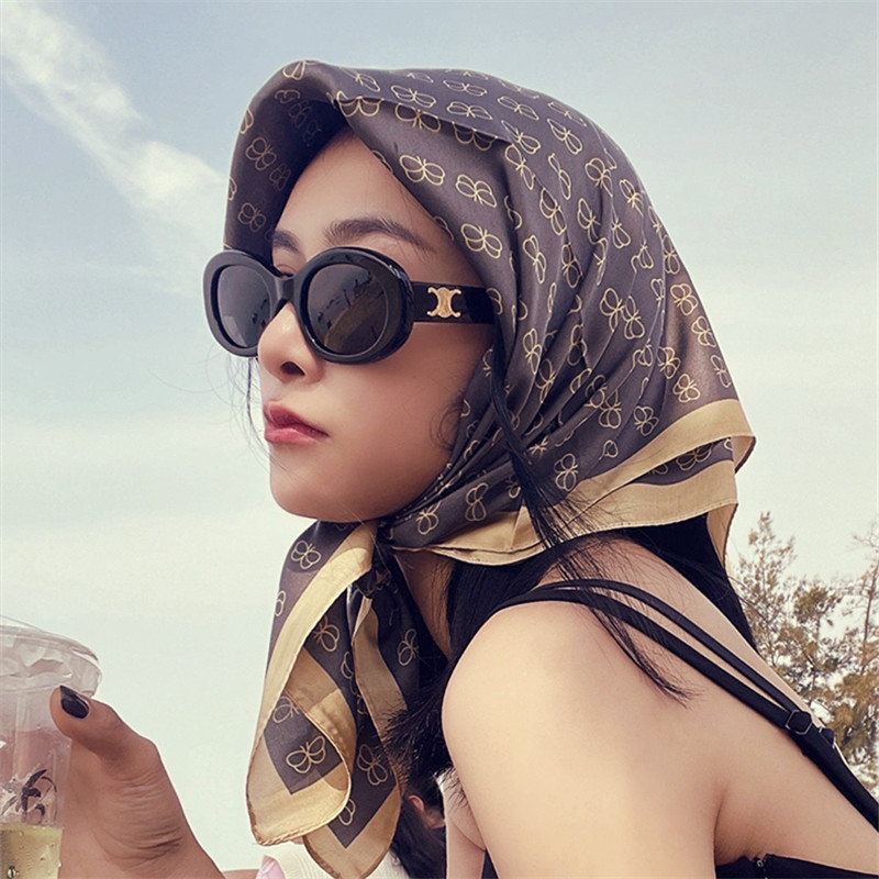 欧美复古太阳镜高级感ins椭圆墨镜女黑色网红太阳眼镜