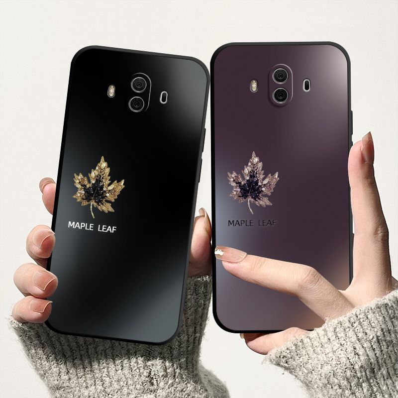 渐变枫叶华为Mate10 Mate10Pro液态硅胶手机壳全包创意保护套软壳