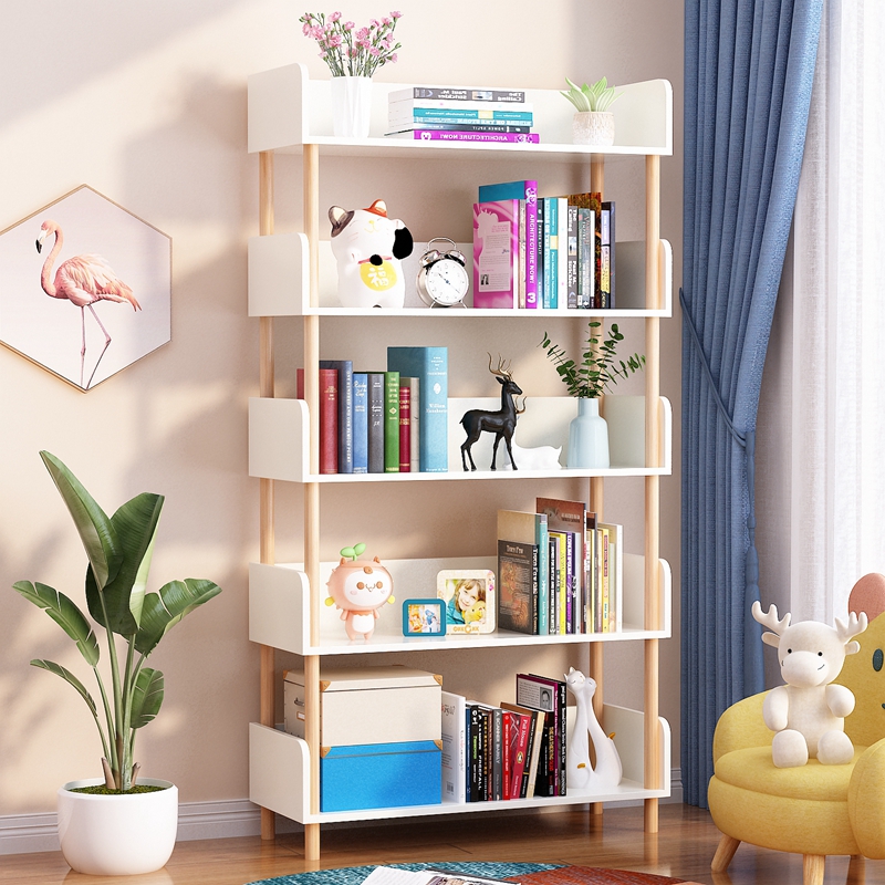 书架落地多层放书置物架学生专用阅读架家用儿童书本收纳简易书柜