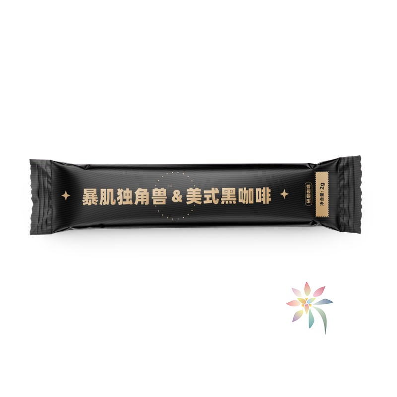 暴肌独角兽黑咖啡粉冲泡粉苦咖啡代餐条装苦速溶苦咖/0lb蔬菜组合