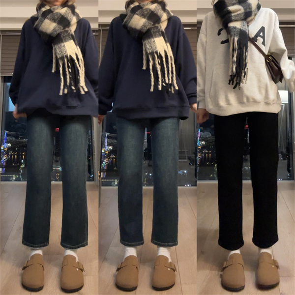 玛吉拉调 / 加绒牛仔百搭神裤法棍裤7072溯源好物小琪推荐