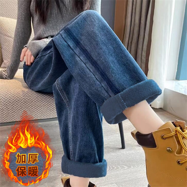 法式内核 / 好版型加绒加厚款牛仔老爹裤6739溯源好物~菜菜推荐