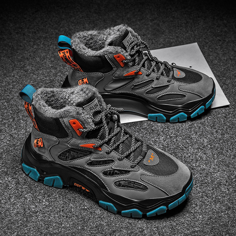 德国骆驼动感东北大棉鞋男鞋冬季加绒保暖户外零下40度高帮雪地靴