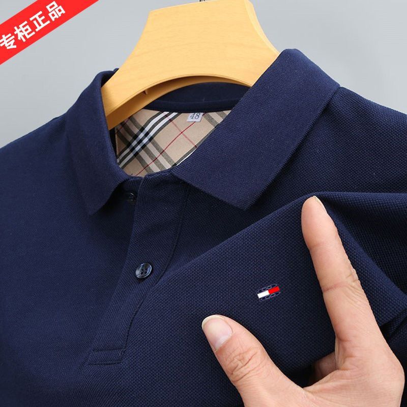 正品Tommy汤米希凯利短袖t恤男士商务休闲 纯棉翻领百搭polo 半袖
