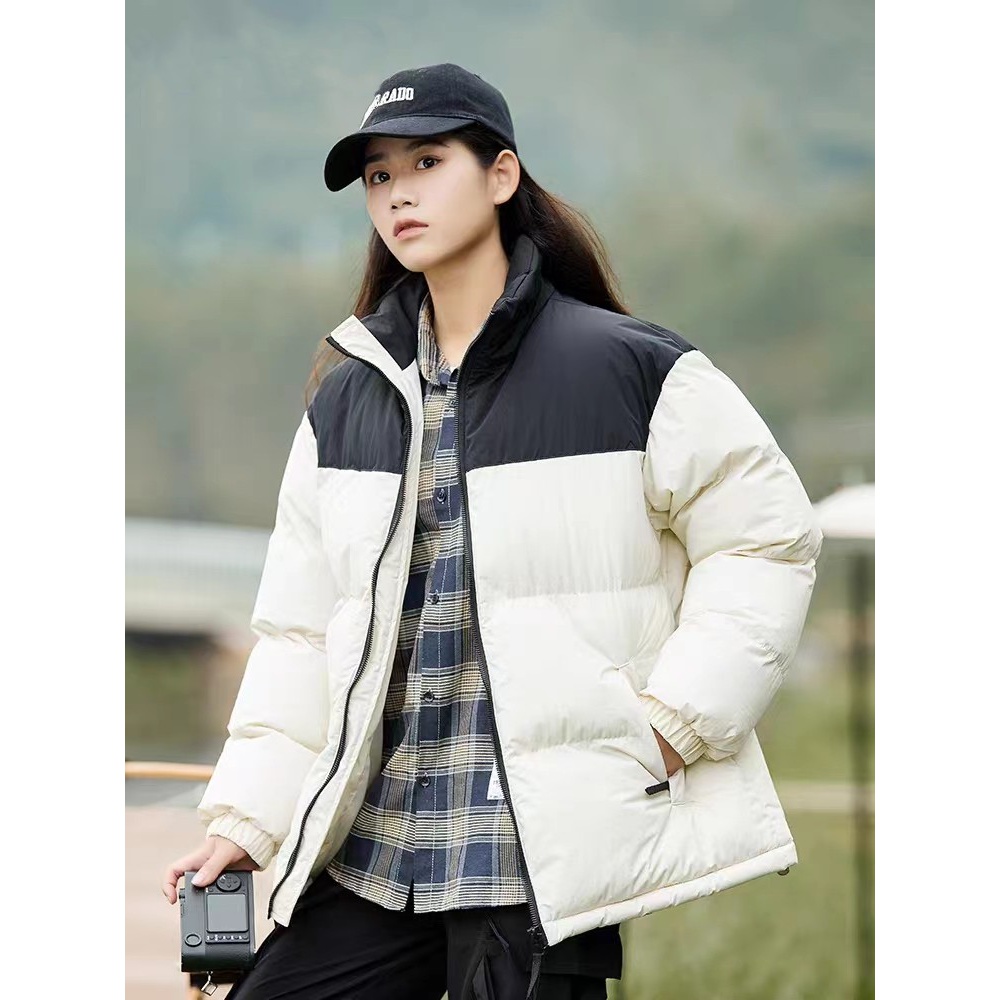 冬季新款情侣款加厚棉服宽松百搭面包服休闲棉袄保暖外套夹克男女